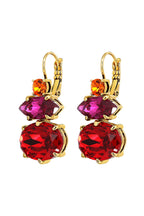 Dyrberg/Kern Parsana Earrings - SG Red/Pink