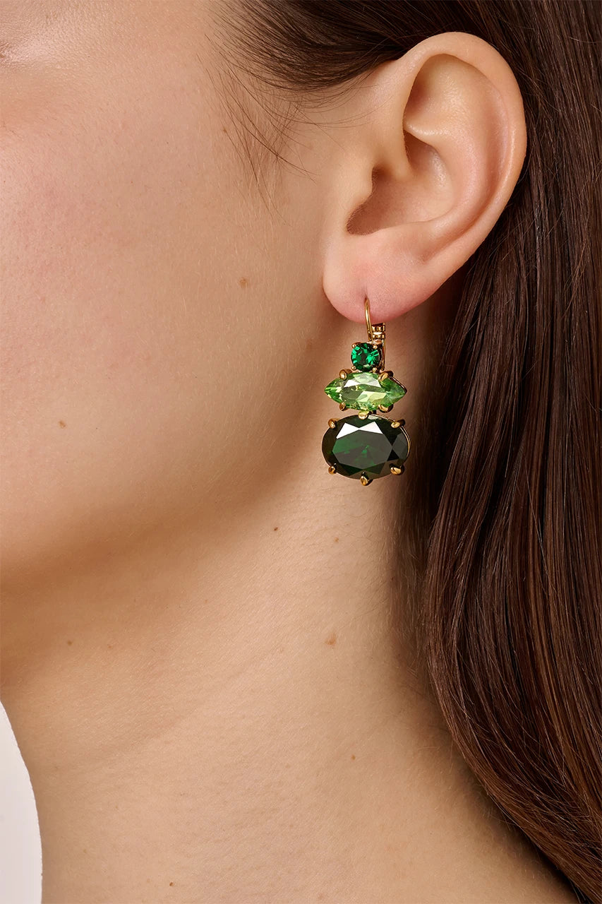 Dyrberg/Kern Parsana øredobber - Grønn