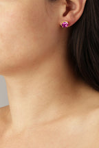 Dyrberg/Kern Daze Earrings - SG Pink Cerise