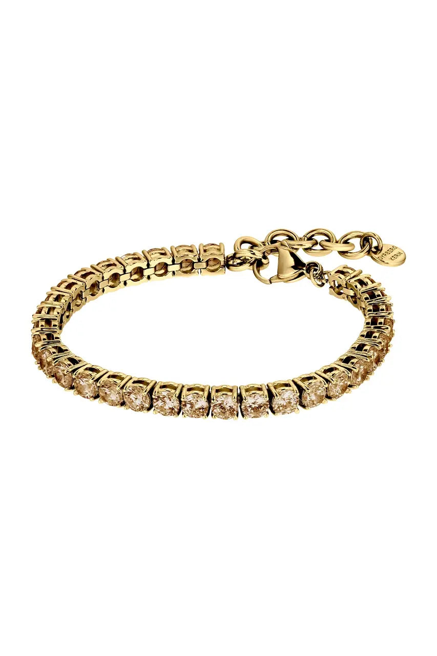 Cobra Armbånd Gull Diamantslipte Stener