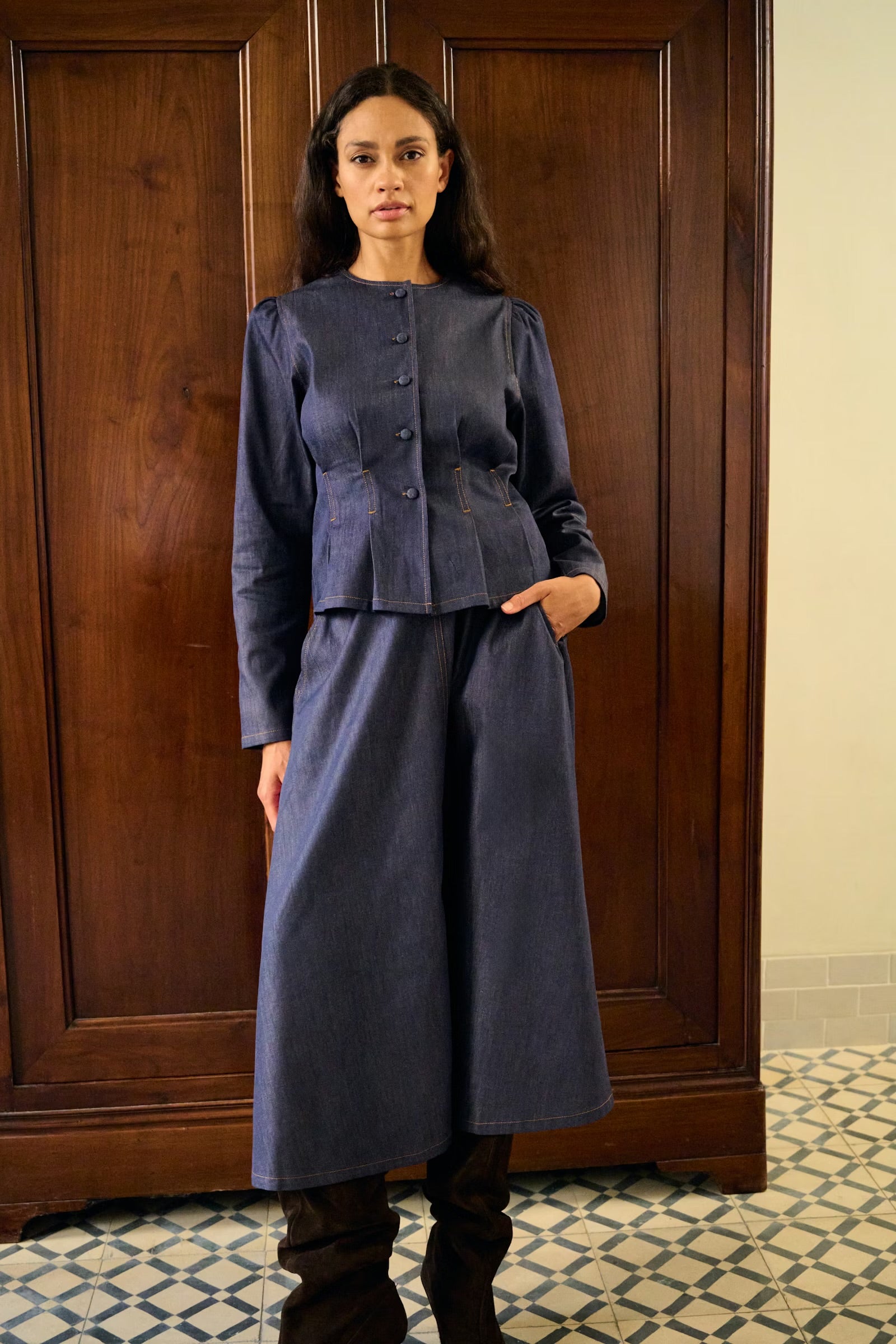 Karen by Simonsen Drew denim skjørt