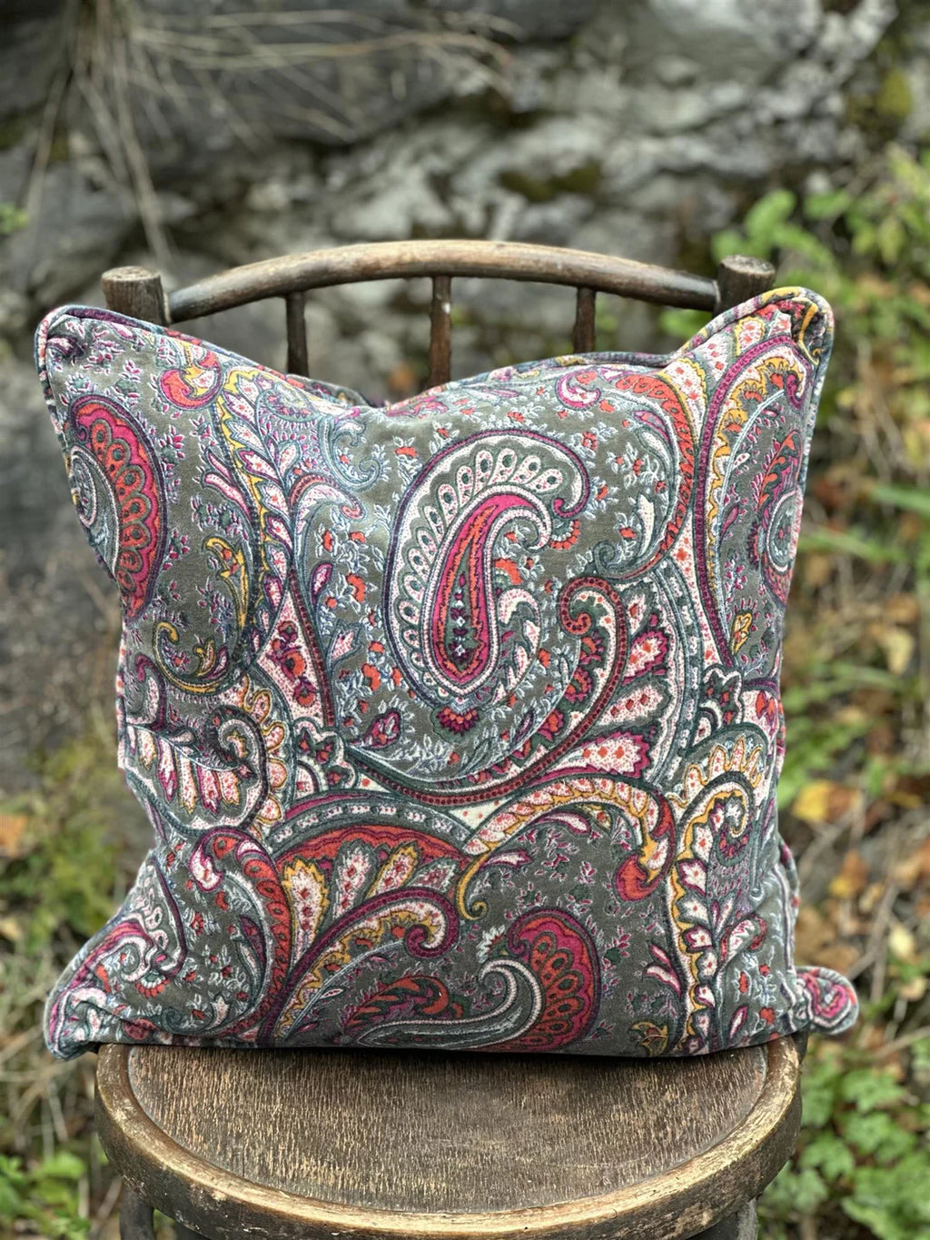 Anouska Velur Putetrekk - Paisley Olive