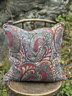 Anouska Paisley Velur Putetrekk -  Olive