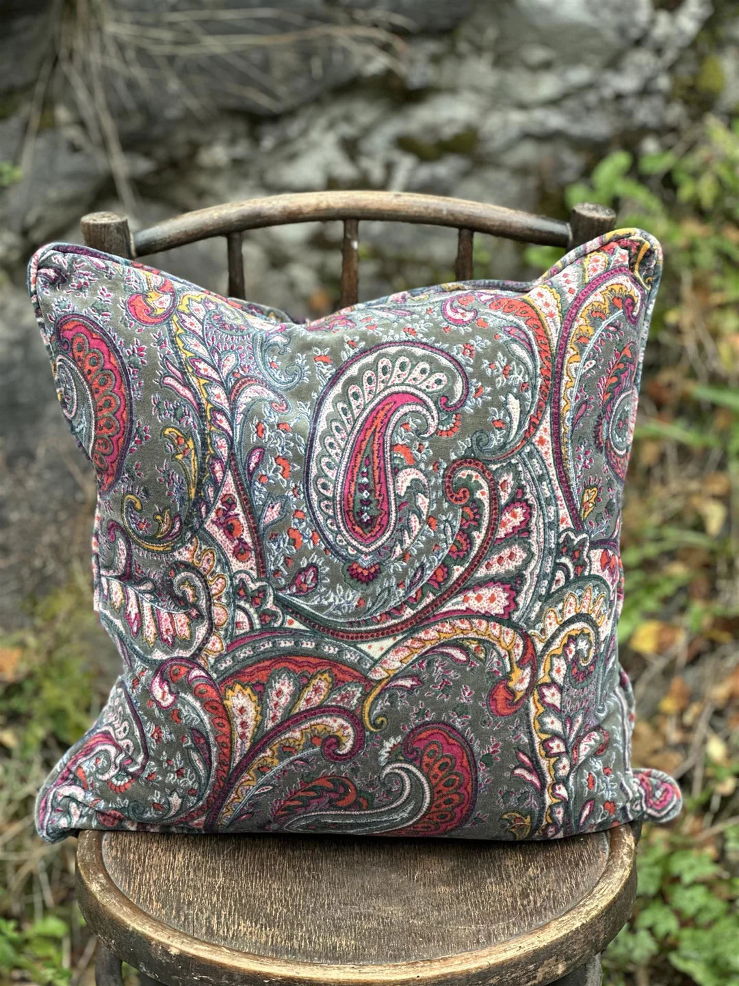 Anouska Velur Putetrekk - Paisley Olive