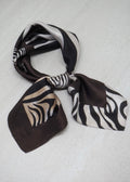 7days Silkeskjerf - Zebra Brun