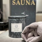 Bruka Design Marmor Stort Duftlys - Bora Bora