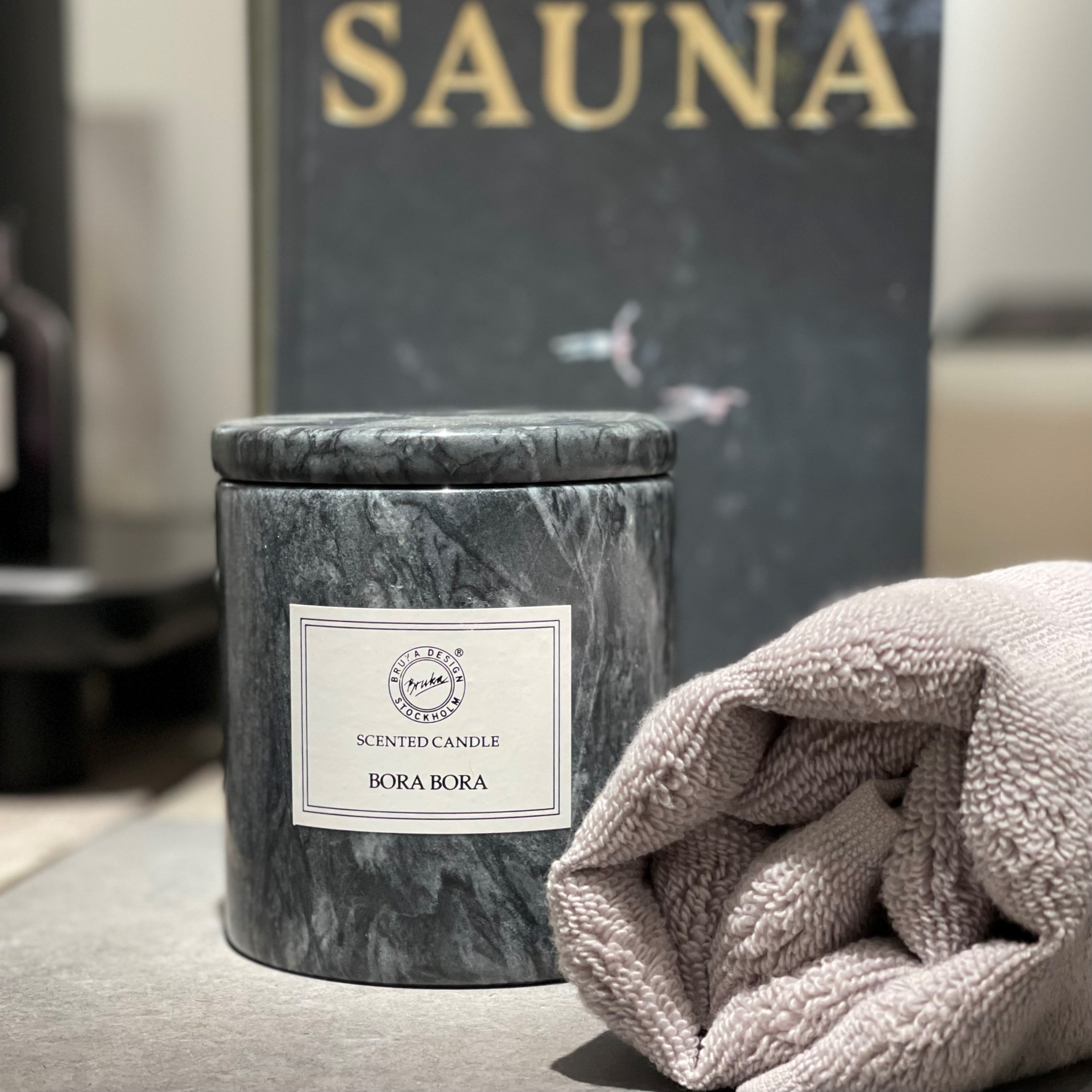 Bruka design Duftlys Marmor Large - Bora Bora