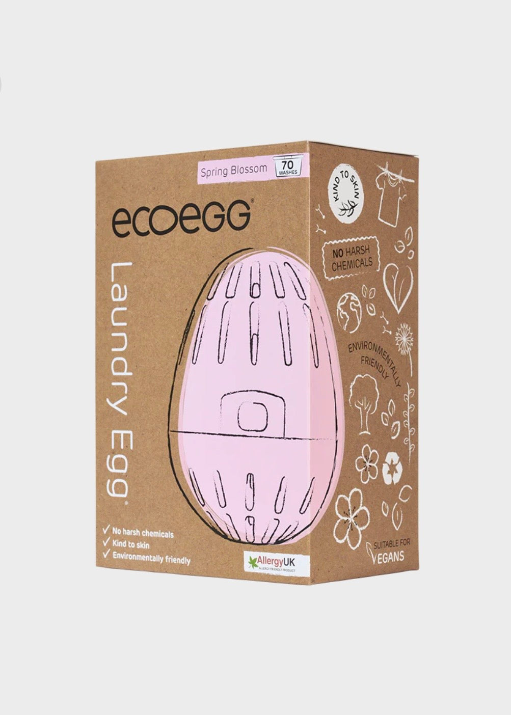 Vaskeegg Spring Blossom Rosa 70 vask Ecoegg