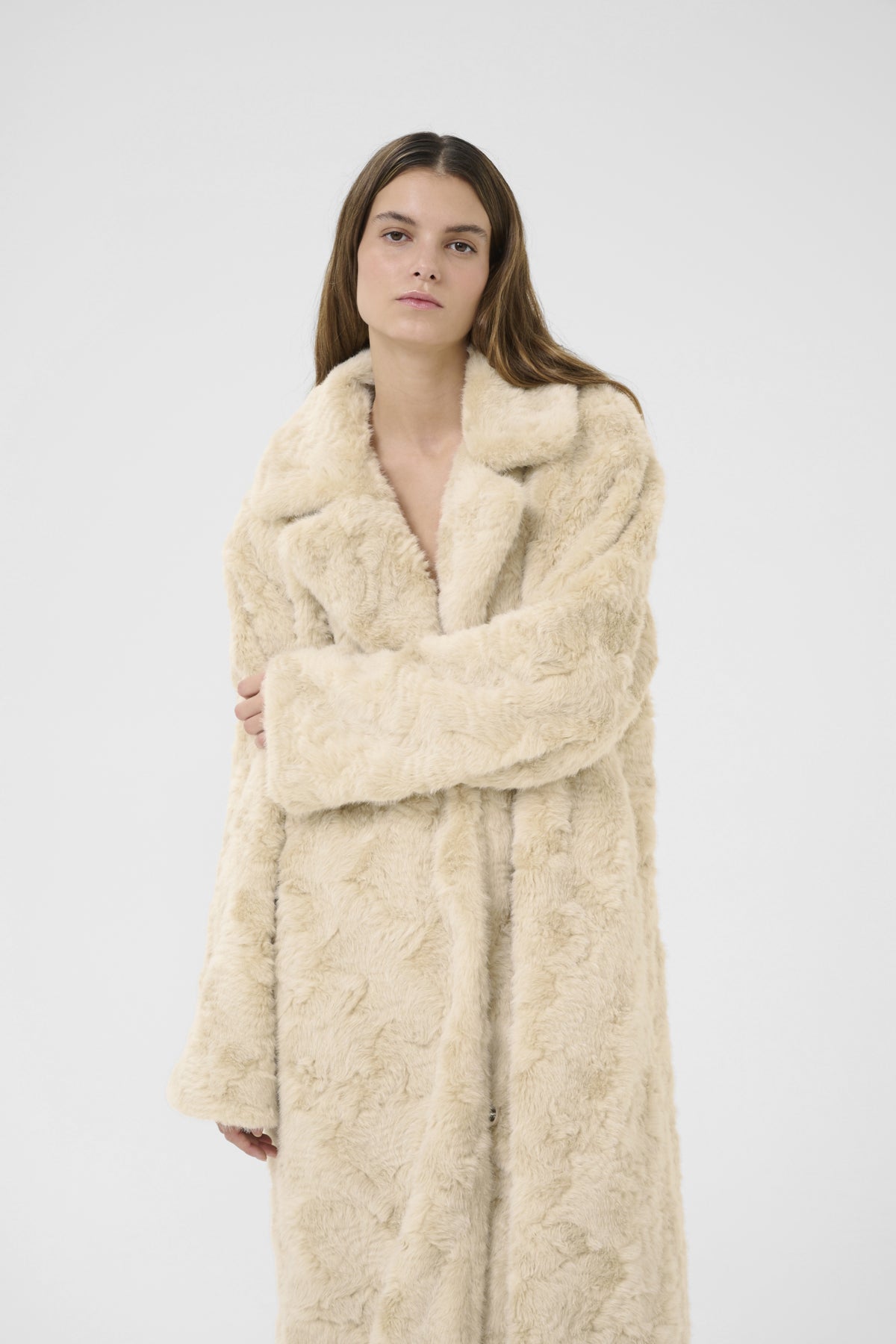 Karen by Simonsen Bolinda pelsjakke - Beige