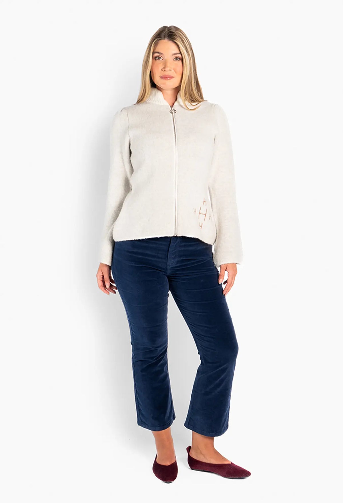 Hést Filippa Zip-Jakke offwhite