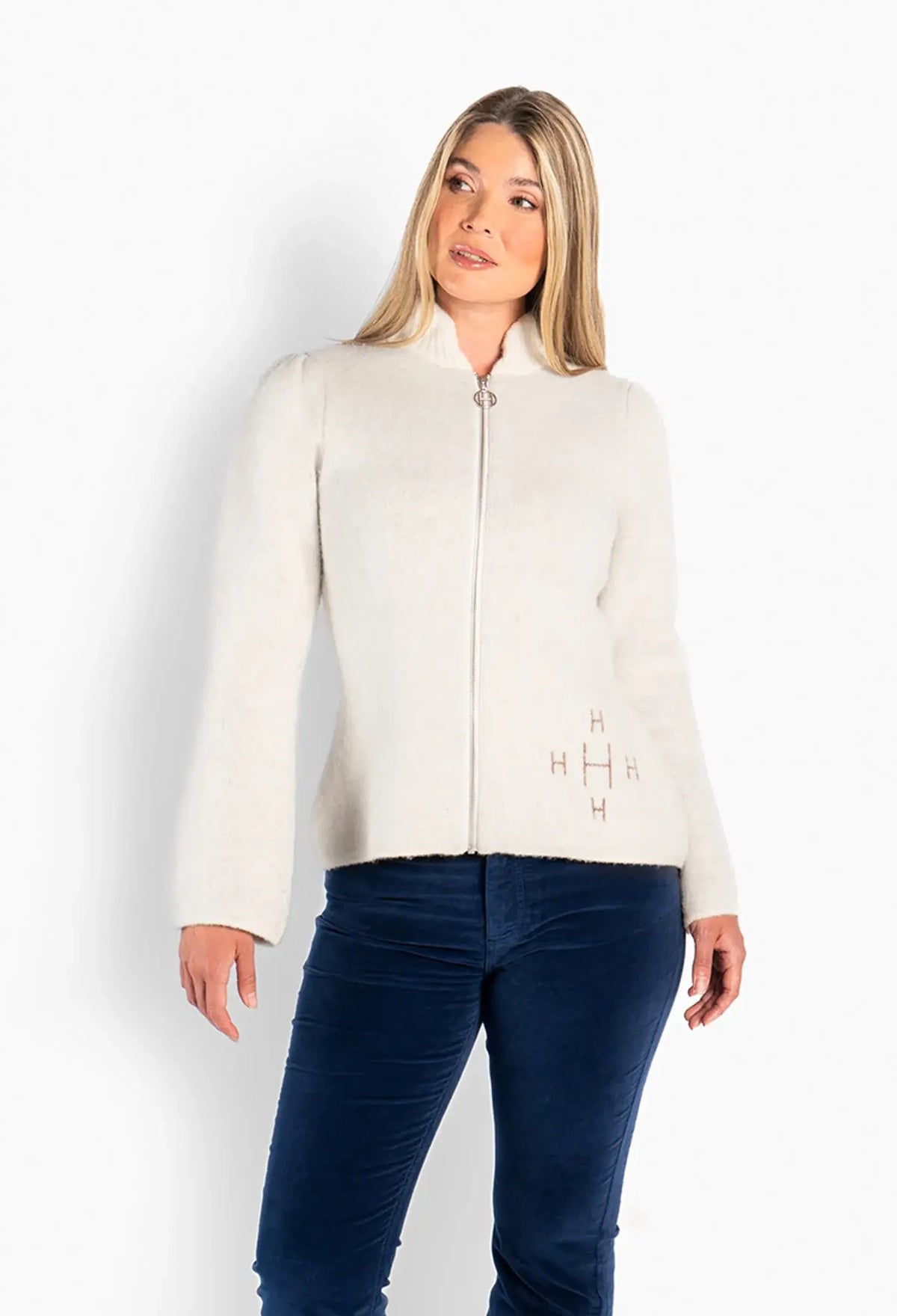 Hést Filippa Zip-Jakke offwhite