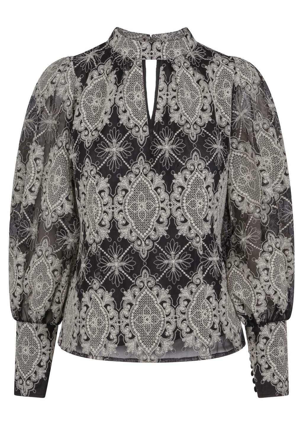 Haust Fashion Embr Bluse