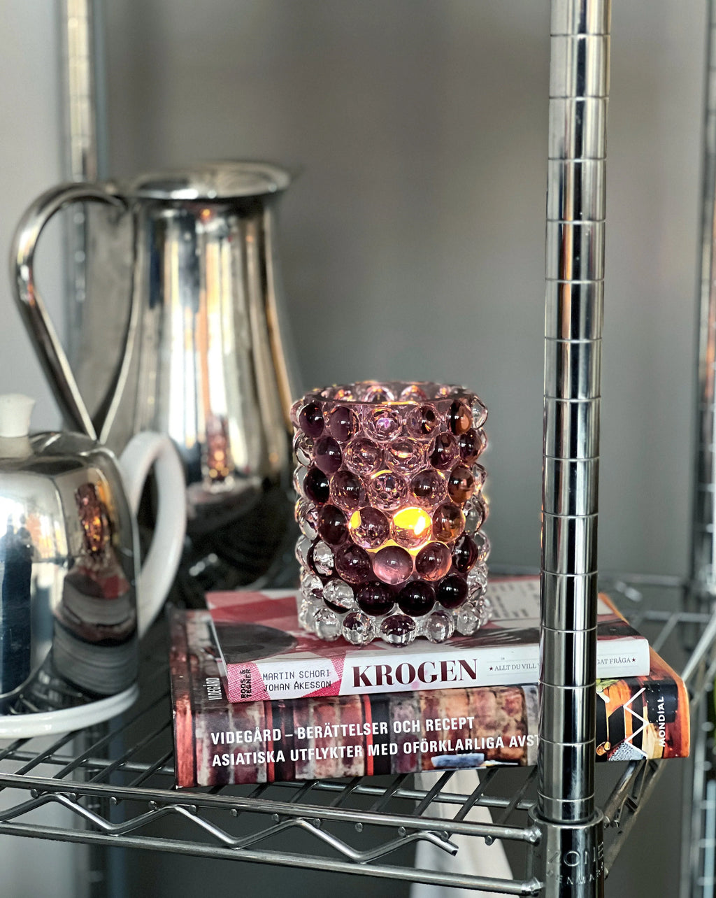 Skogsberg Smart Hurricane lamp Boule regular - Heather