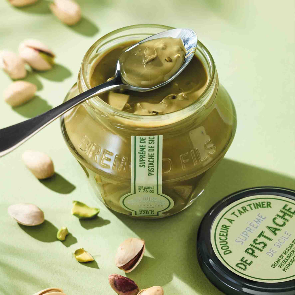 Olivenlunden Pistasjkrem med Olivenolje og Ristede Pistajnøtter