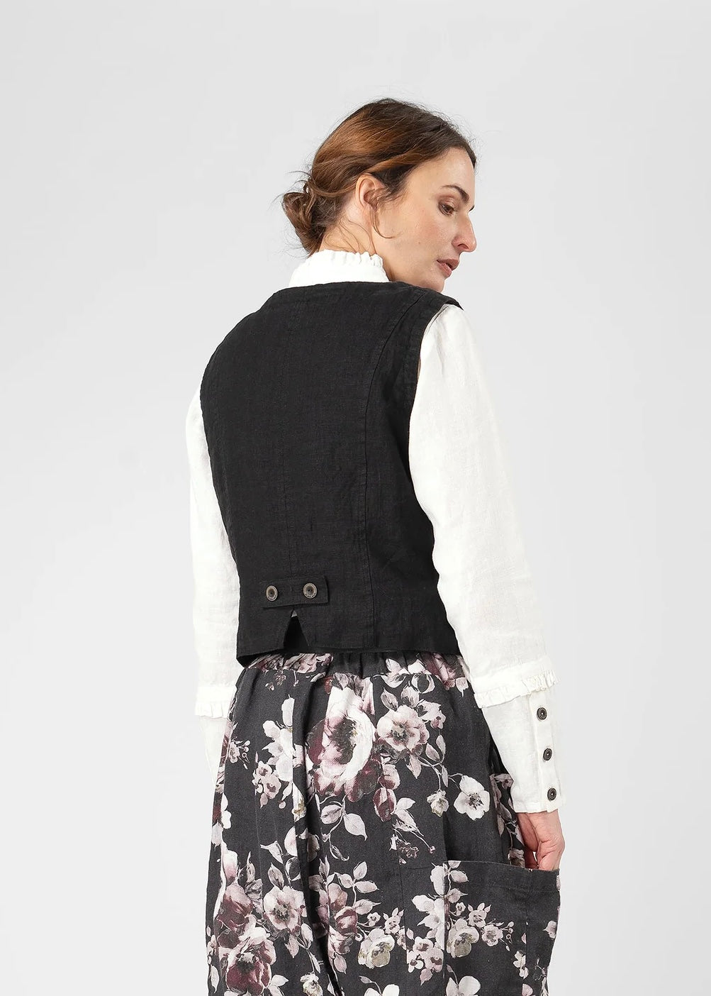 Olars ulla Vaktel lin Vest - Svart