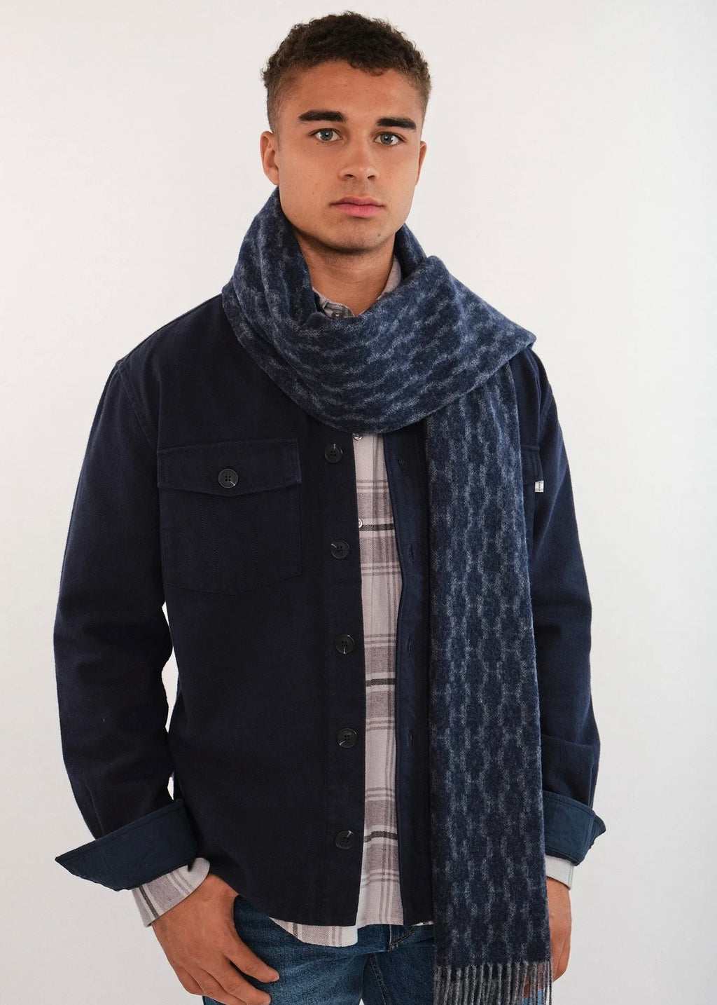 Hést Kim skjerf - Blå