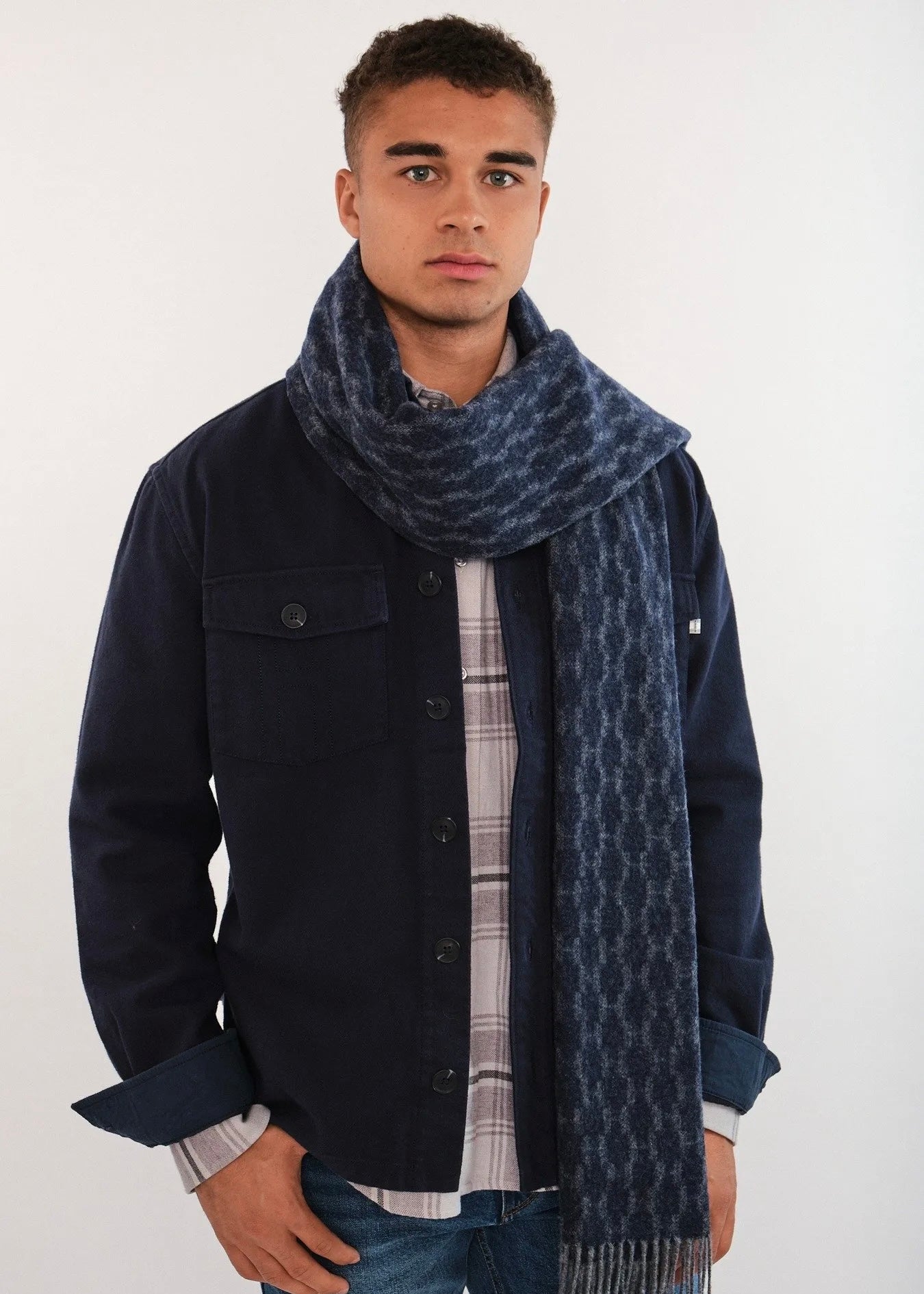 Hést Kim skjerf - Blå