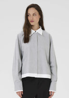 Karen by Simonsen Deborah Tessa Skjortebluse - Grå