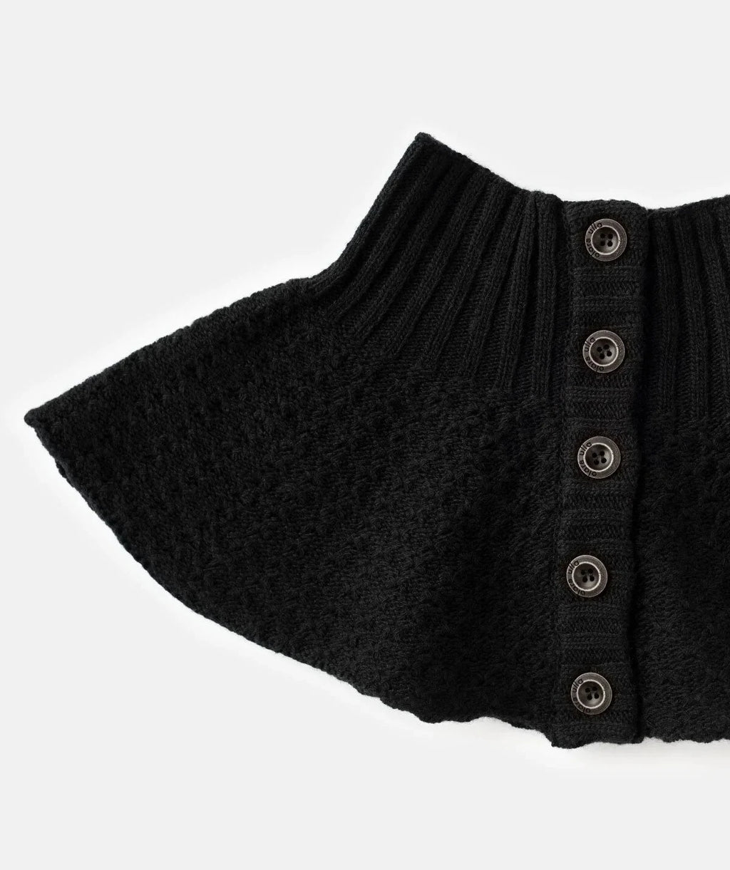 Olars Ulla strikket ullhals - Svart