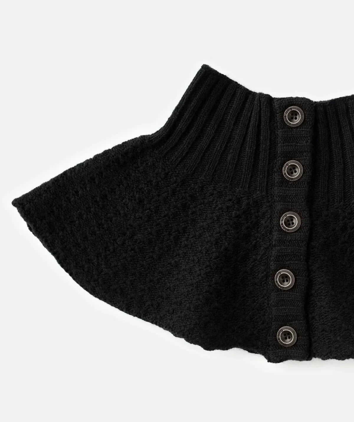 Olars Ulla strikket ullhals - Svart