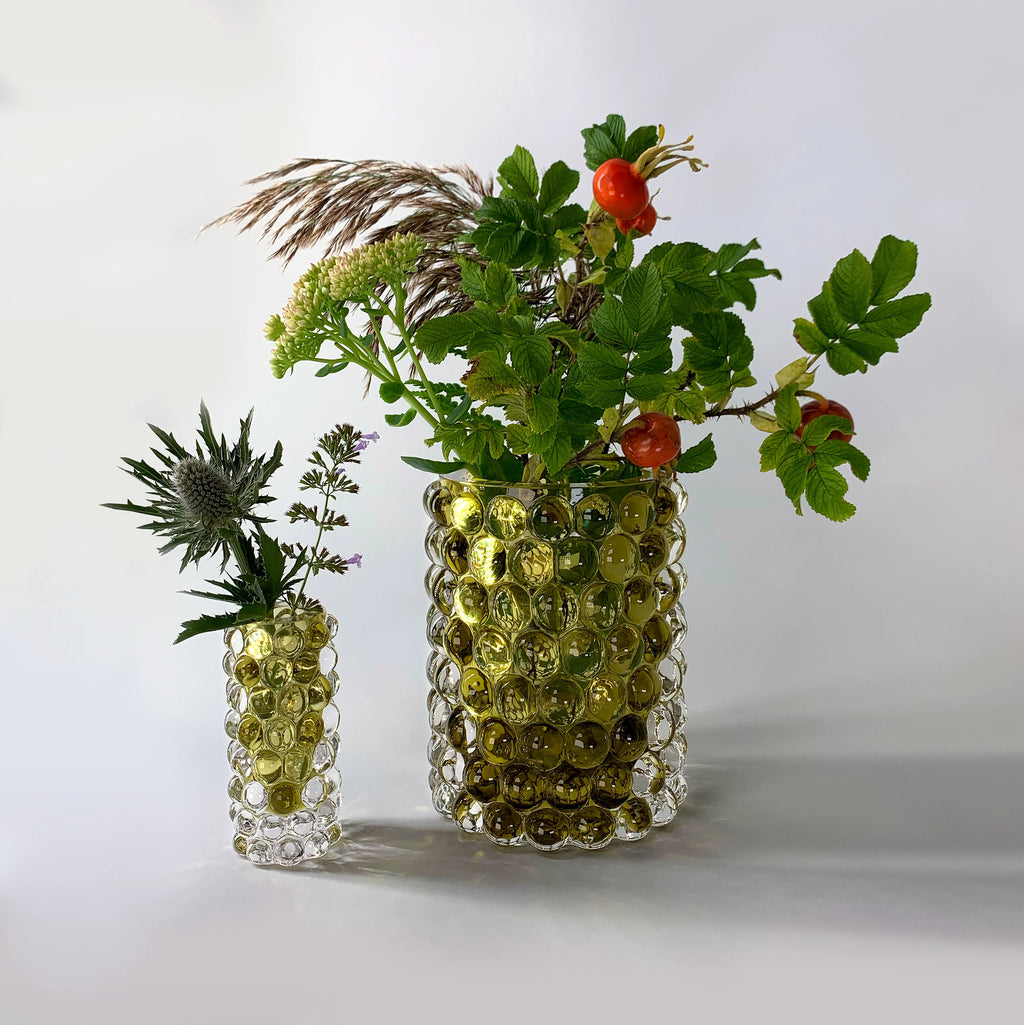 Skogsberg Smart Hurricane Boule vase mini - Olive