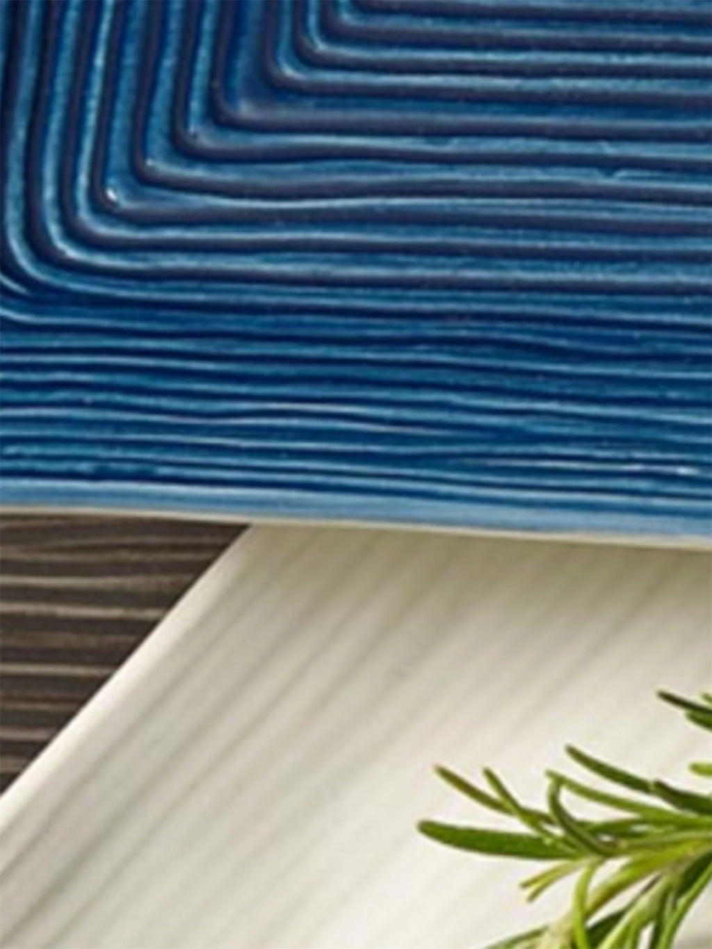 Bruka design Rektangulært Fat - Blå