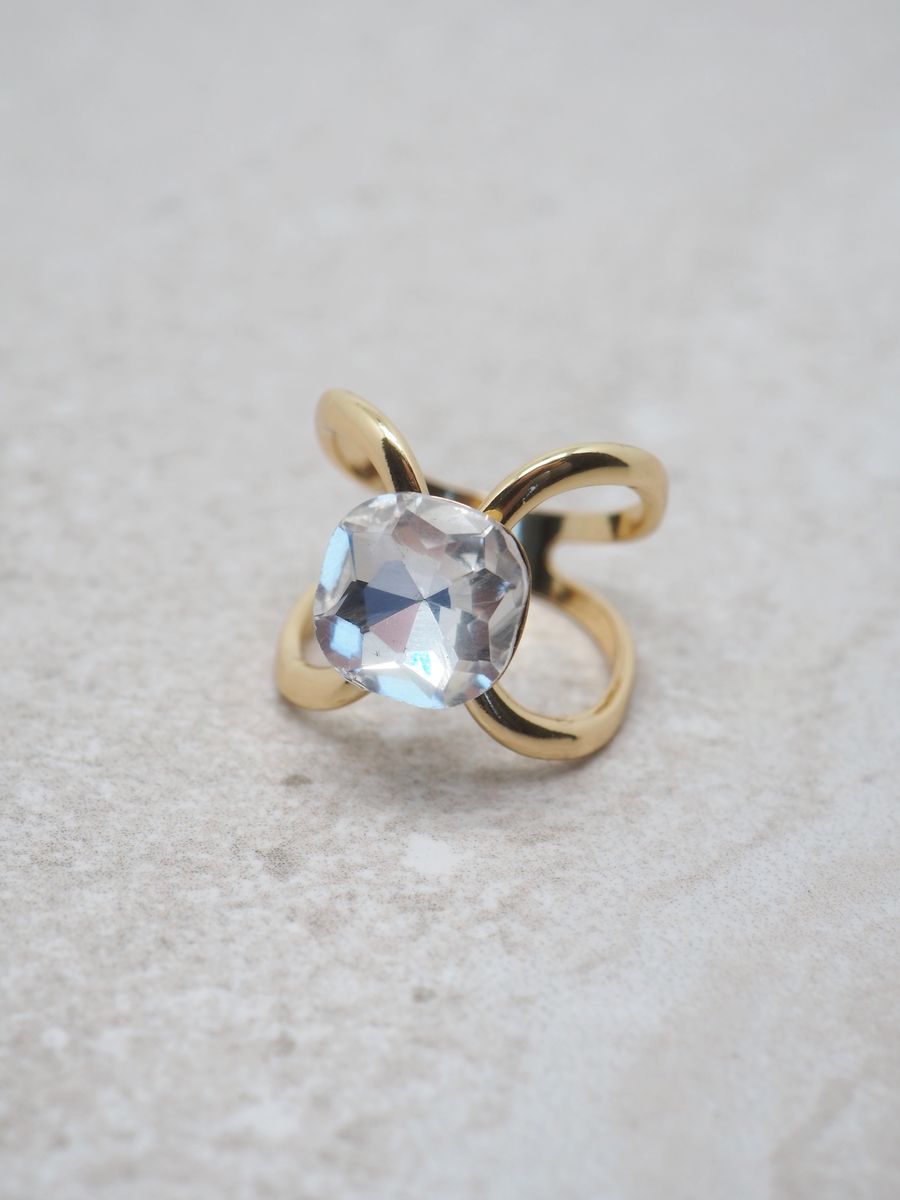 7Days Skjerfnål - Blank Glasstein