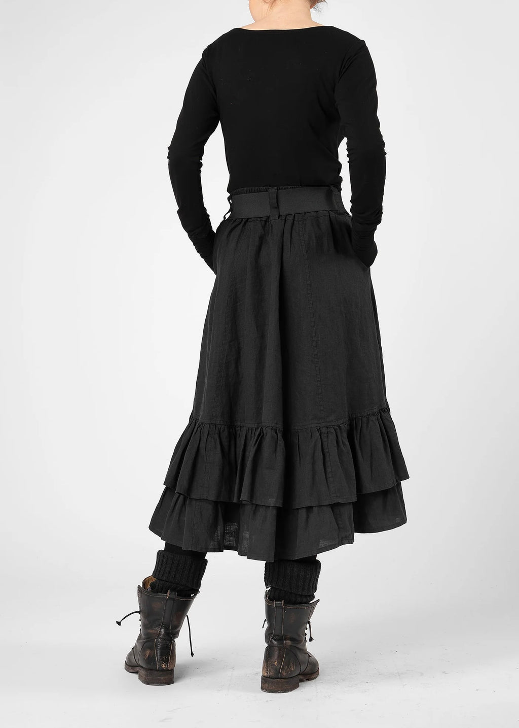 Olars ulla Noras Lin skjørt - svart