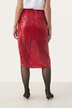 Part Two Teffania skirt - Red