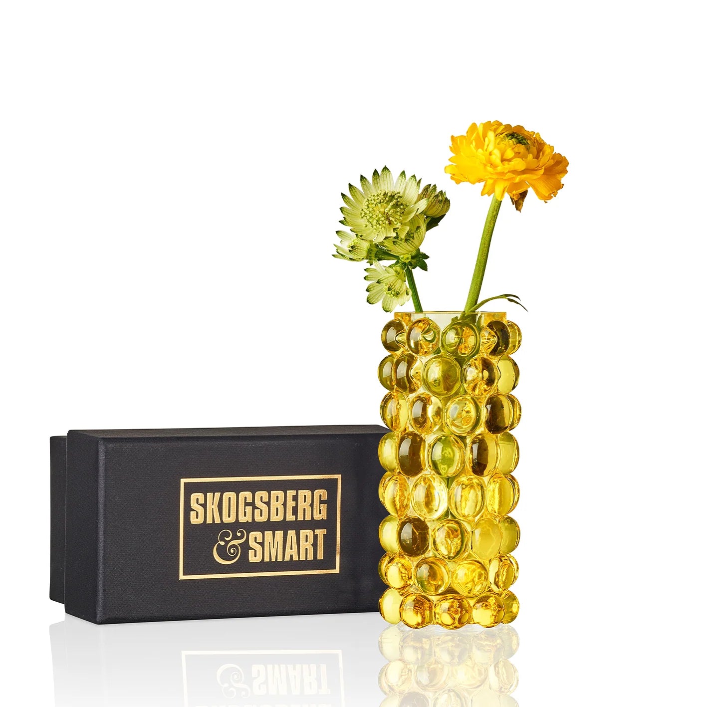 Skogsberg Smart Hurricane Boule vase mini - Limone