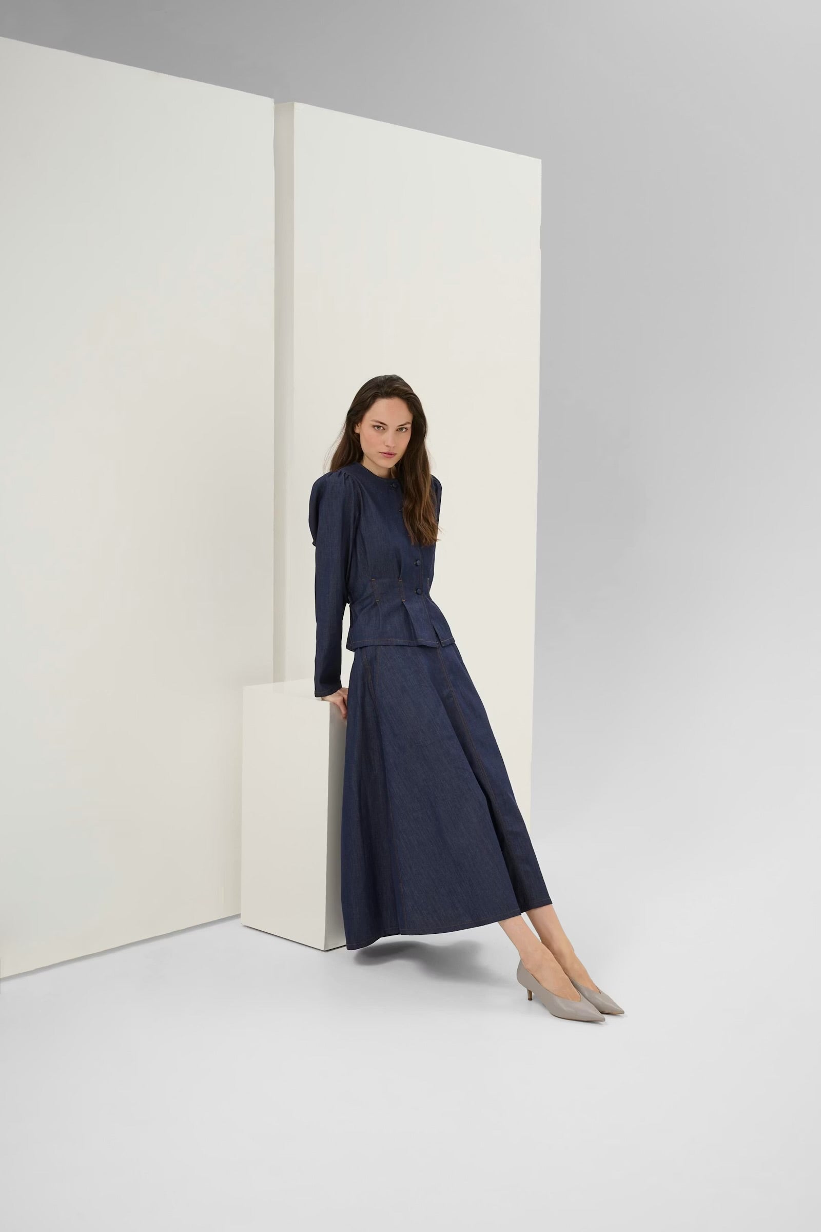 Karen by Simonsen Drew denim skjørt