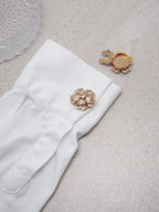 Button decoration Glass flower 1pc