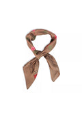 Hést Eliza silk scarf large - Dark earth brown