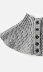 Olars Ulla knitted wool neck warmer - Gray