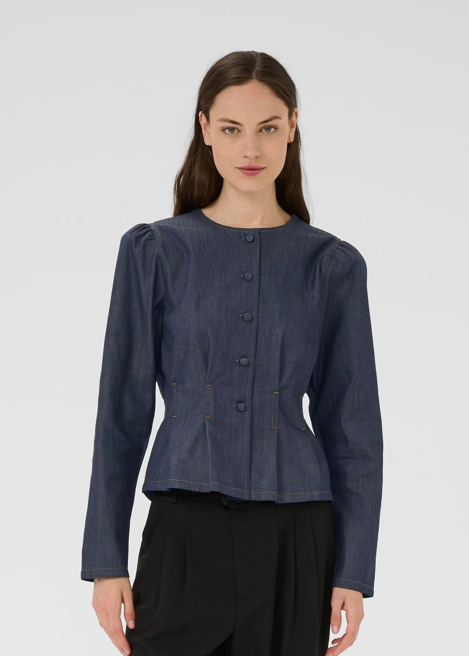 Karen by Simonsen Drew Denim Bluse