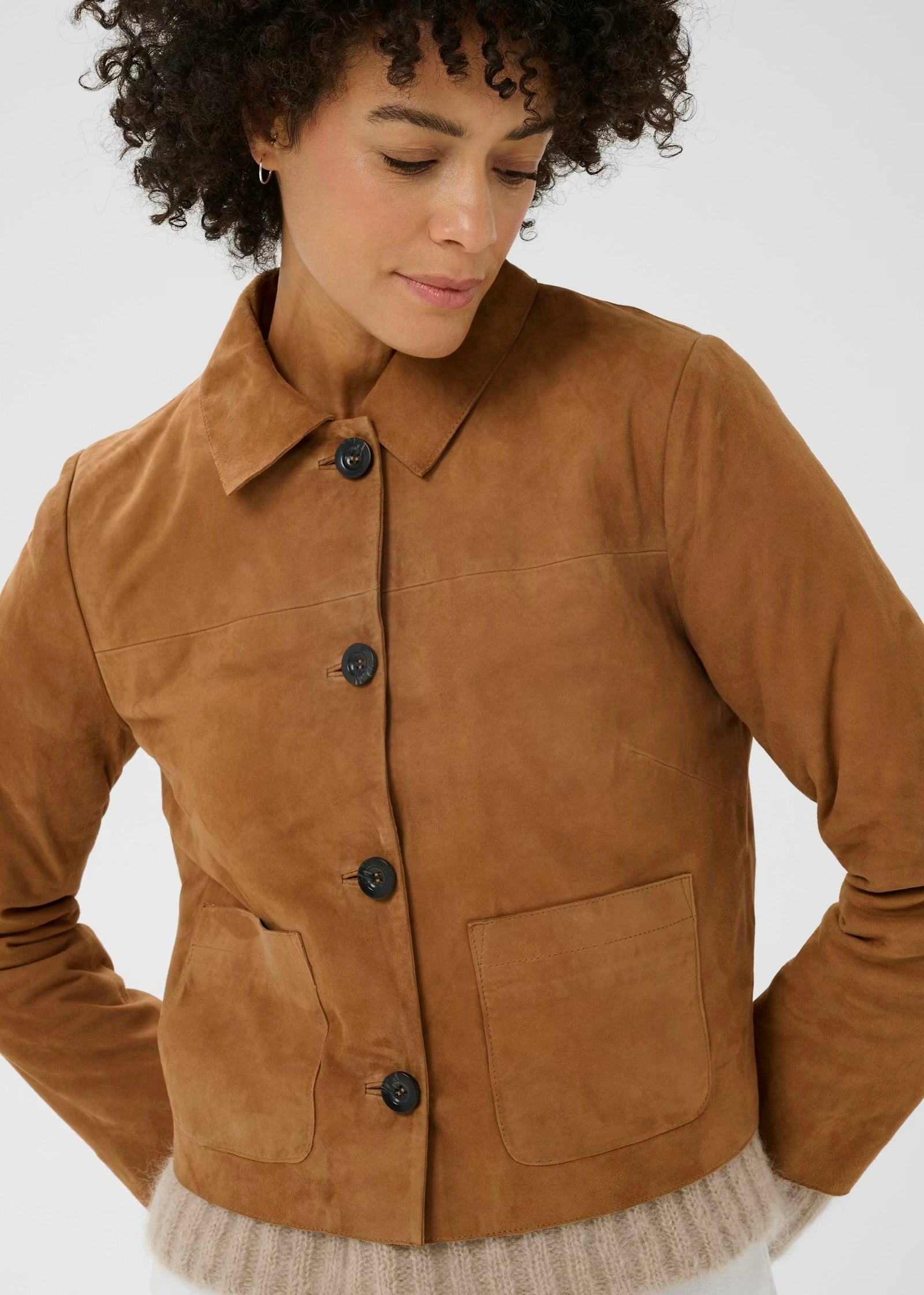 Part Two Nema Semsket Skinnjakke - Brun