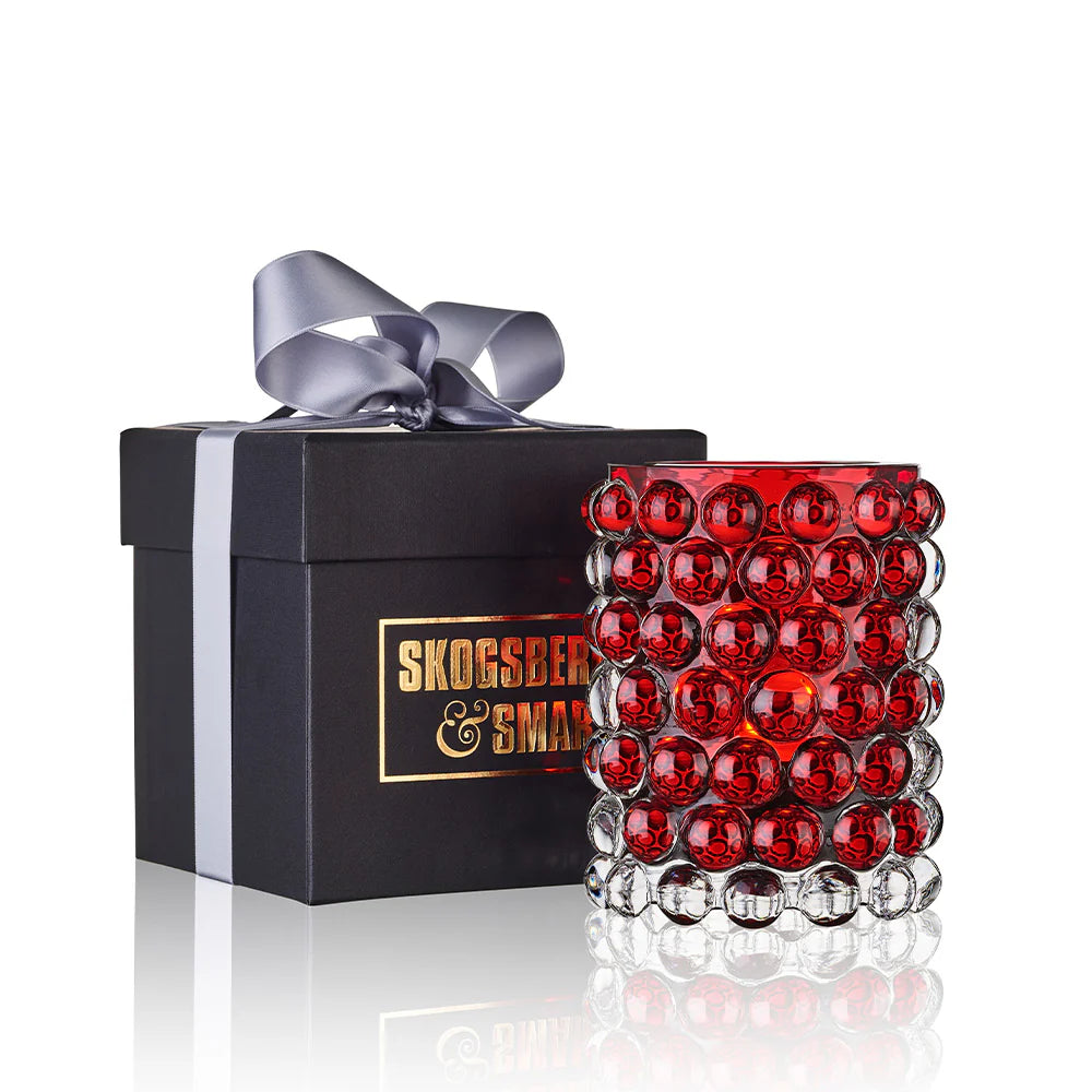 Skogsberg Smart Hurricane lamp Boule regular - Cardinal red