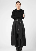 Olars Ulla Bodega Linen Skjørt/Bukser - Svart