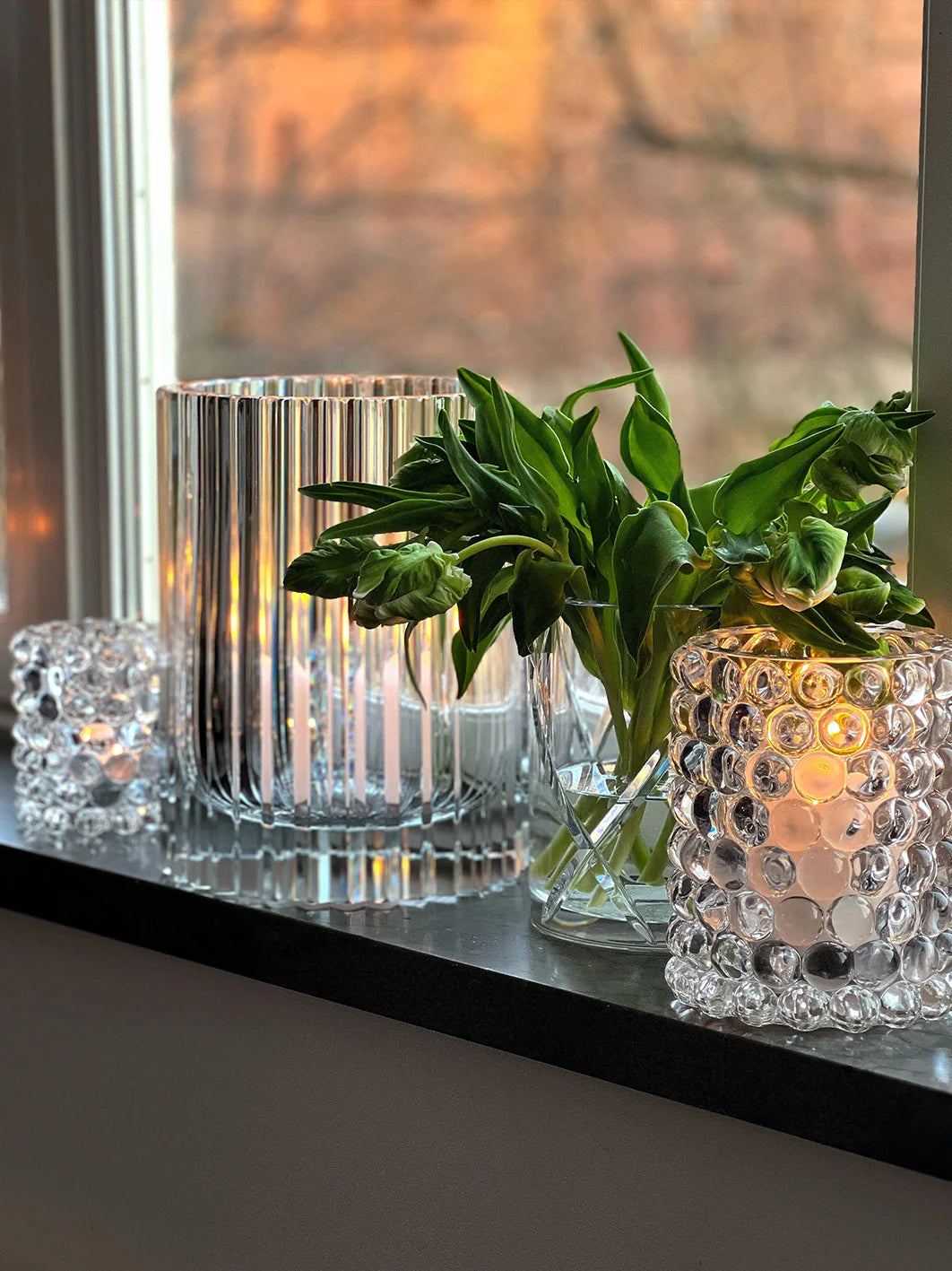 Skogsberg Smart Hurricane lamp Boule large - Clear