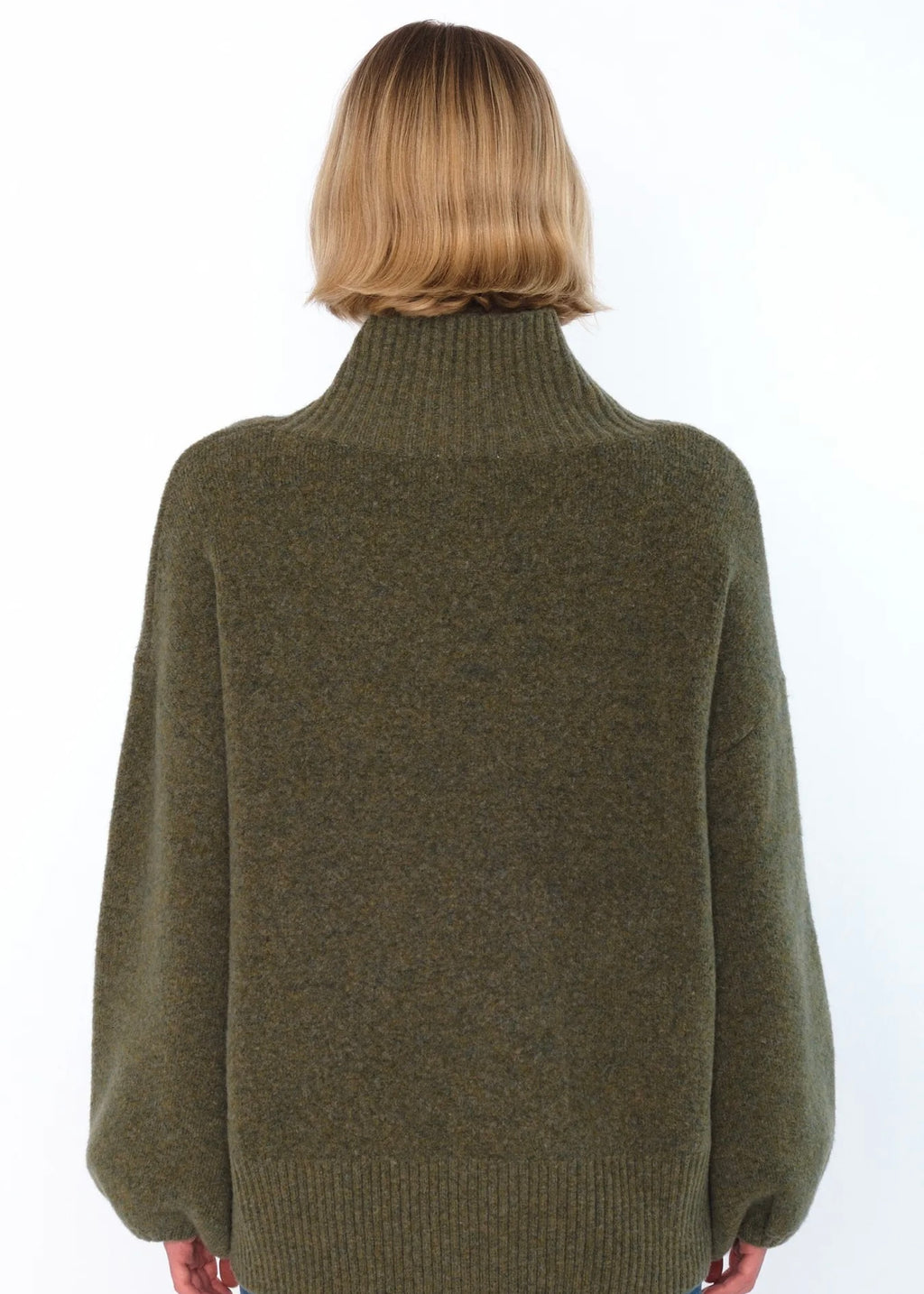 Hést Fam patch kort genser - mosegrønn