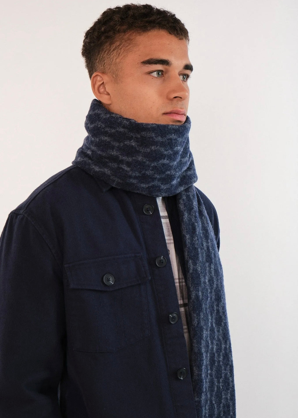 Hést Kim skjerf - Blå