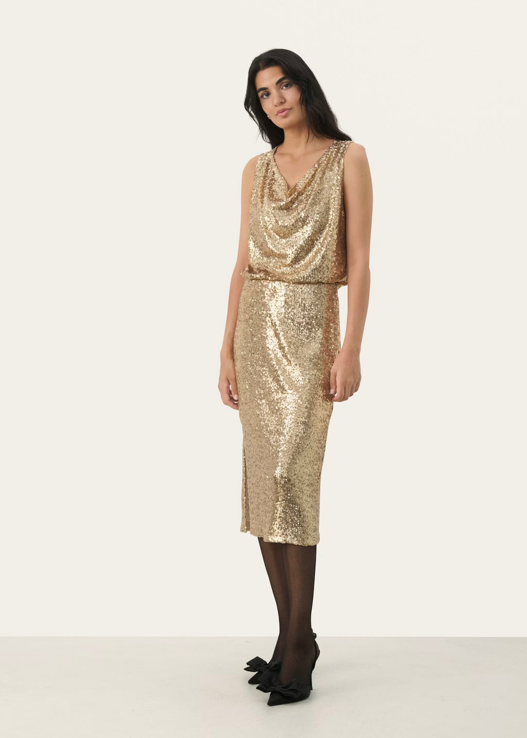 Part Two Teffania skjørt - Gull