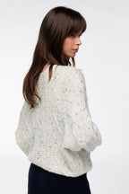 Birgitte snøugle Genser -  Offwhite