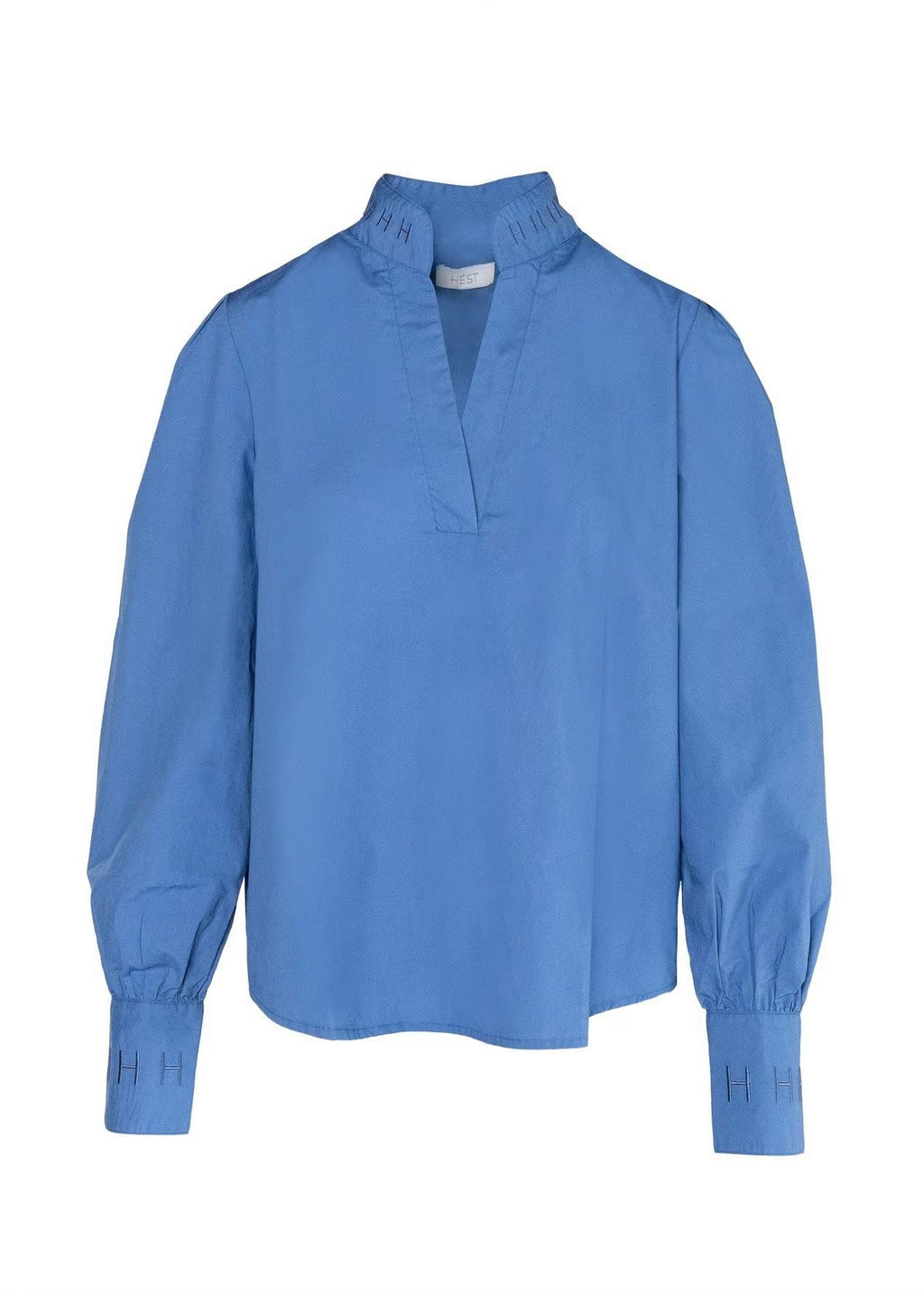 Hést Mie Poplin bluse - Blå