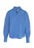 Hést Mie Poplin Bluse - Blå