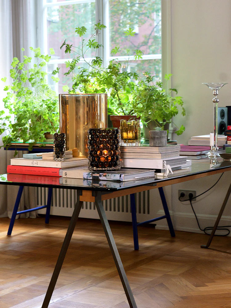 Skogsberg Smart Hurricane Boule vase mini - Tobacco