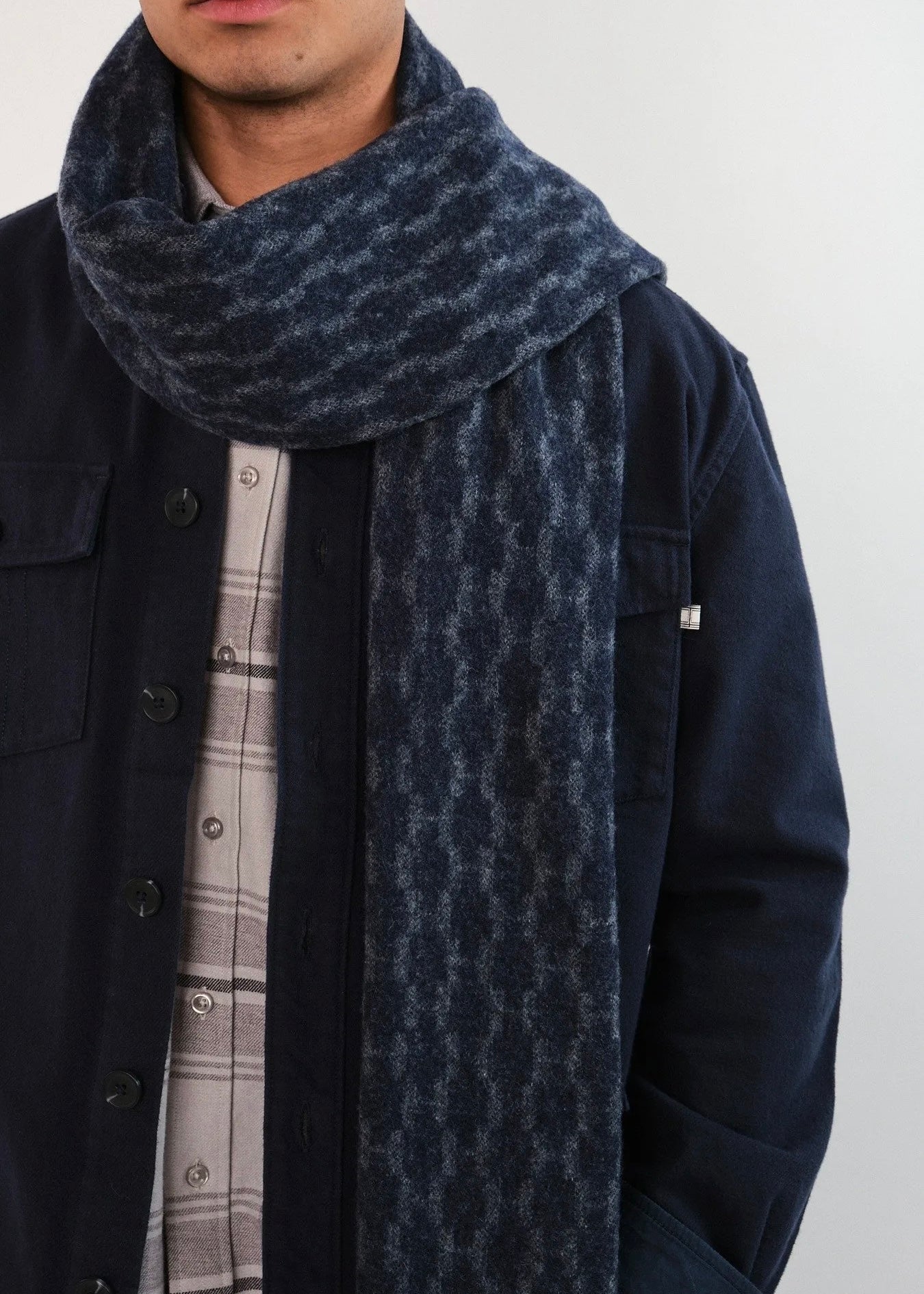 Hést Kim skjerf - Blå