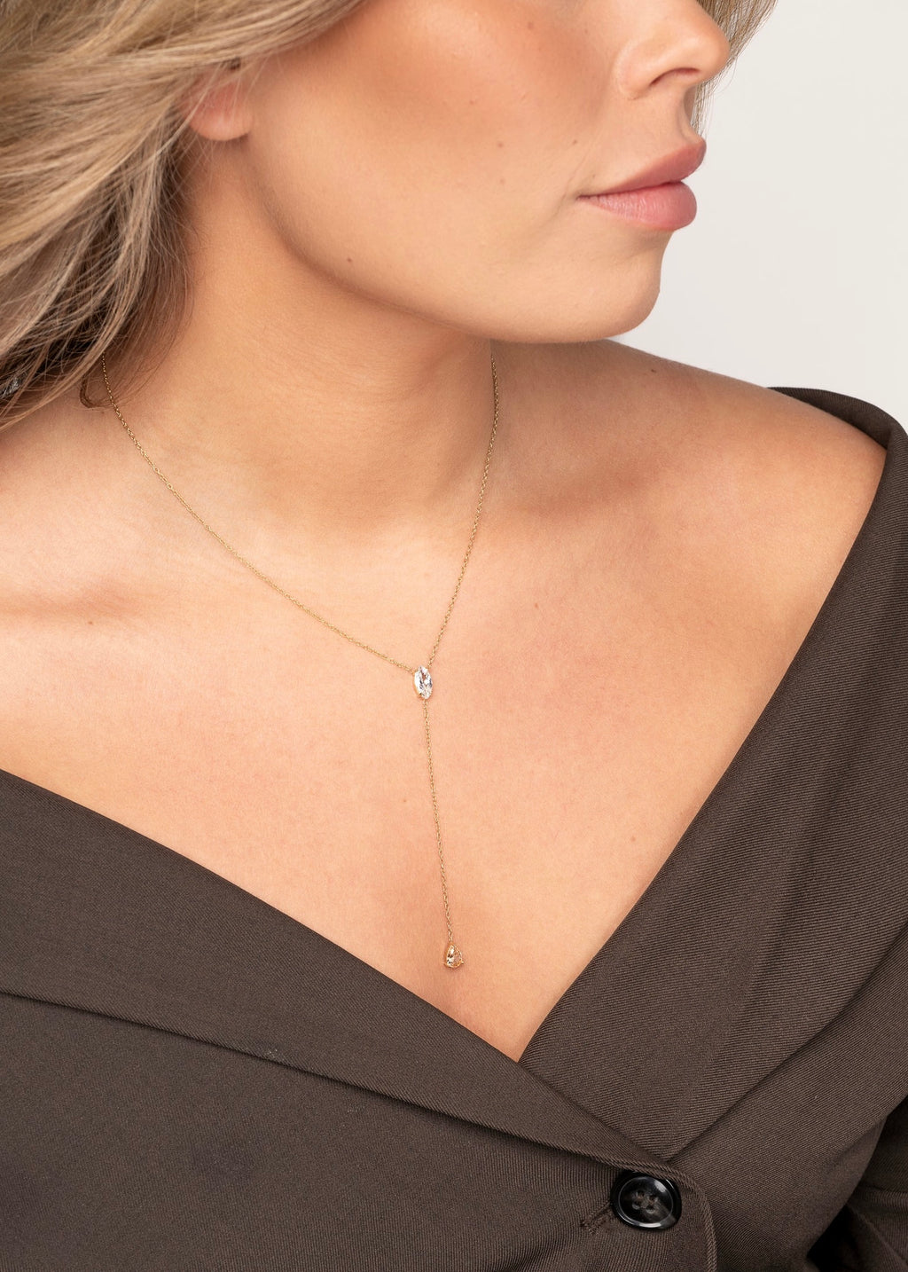 Golden Drop kjede i Gull - Margosha