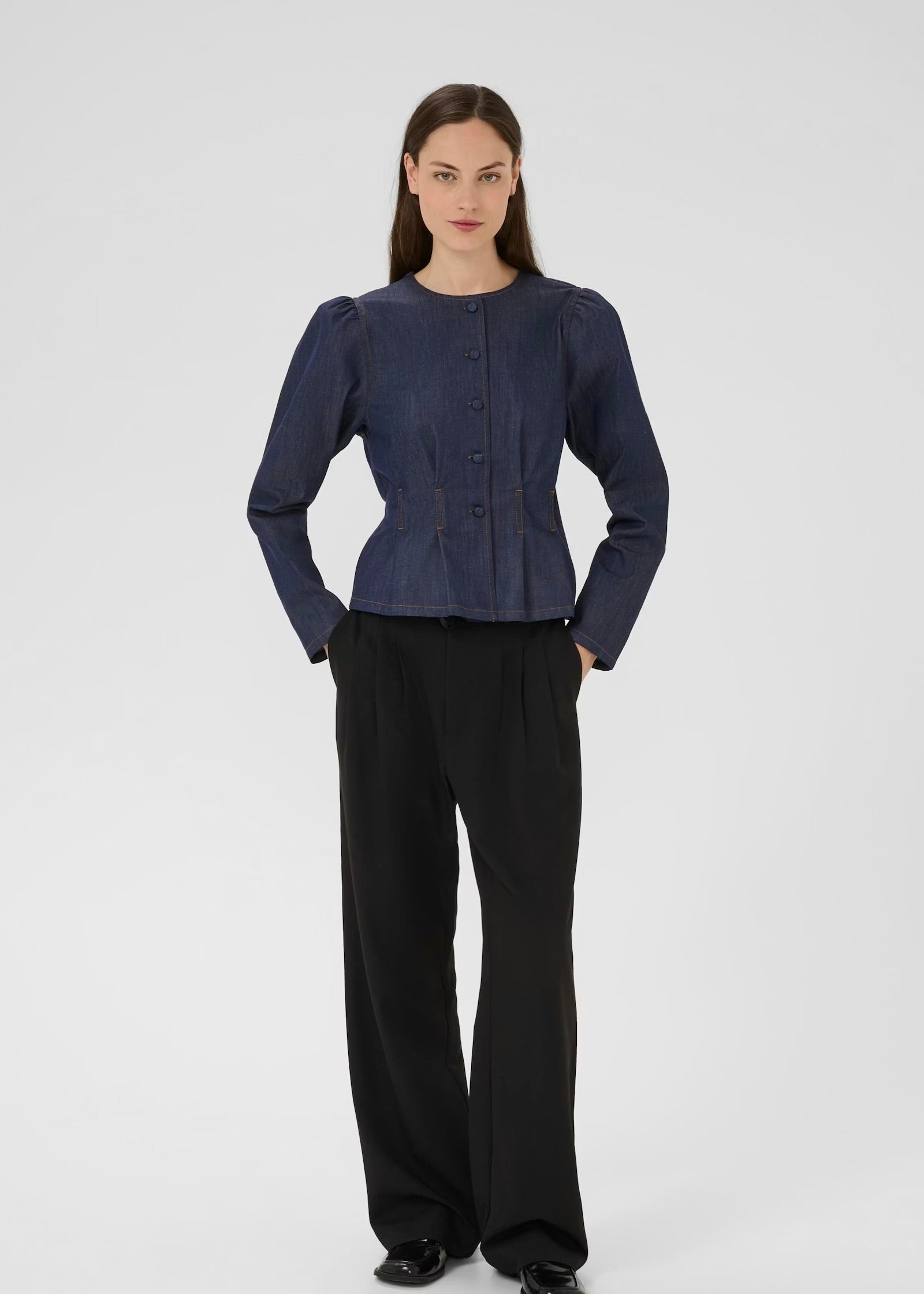 Karen by Simonsen Drew Denim Bluse