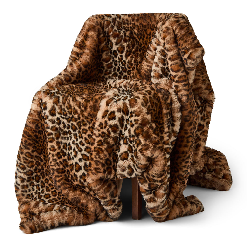Skinnwille Faux Fur Pledd - Leo